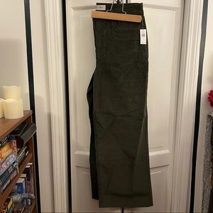 Wide leg corduroy pants